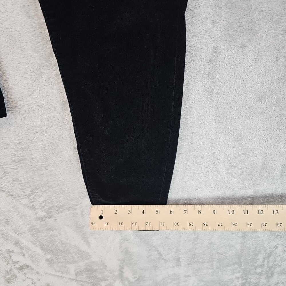 Tommy Hilfiger Tribeca Skinny Ankle Jeans Womens Size 6 Black Corduroy Stretch - Picture 12 of 12